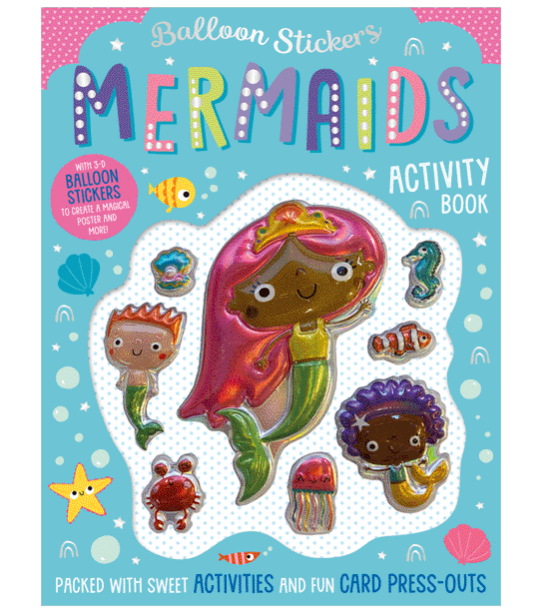 Libro De Actividades Stickers De Sirenas