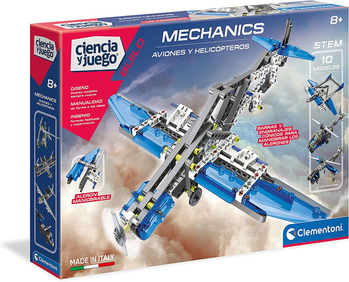 Juego Construcción Tipo Lego 10 Aviones STEM Para Niños