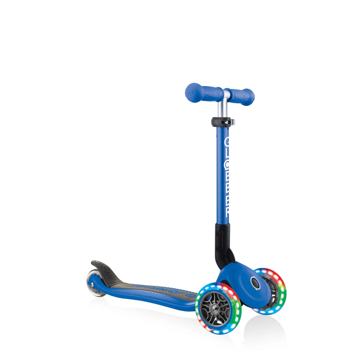 Patineta Globber Junior Con Luces Azul