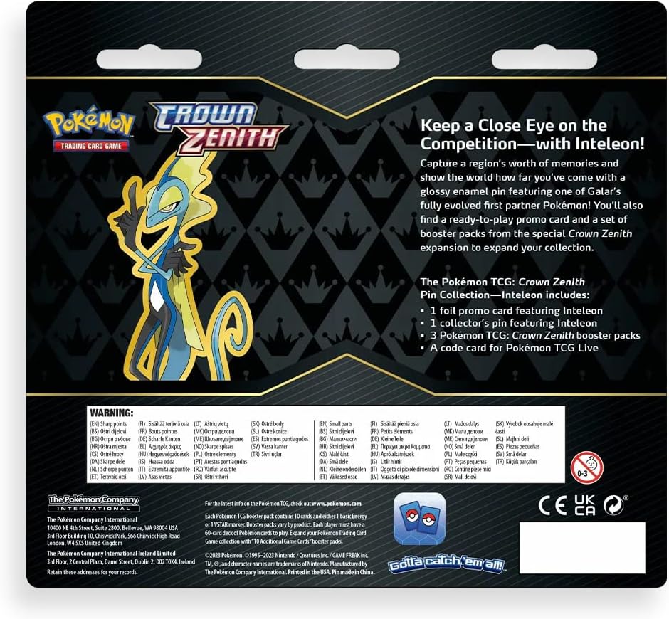 Set De Cartas Coleccionables Pokemon Con Pin