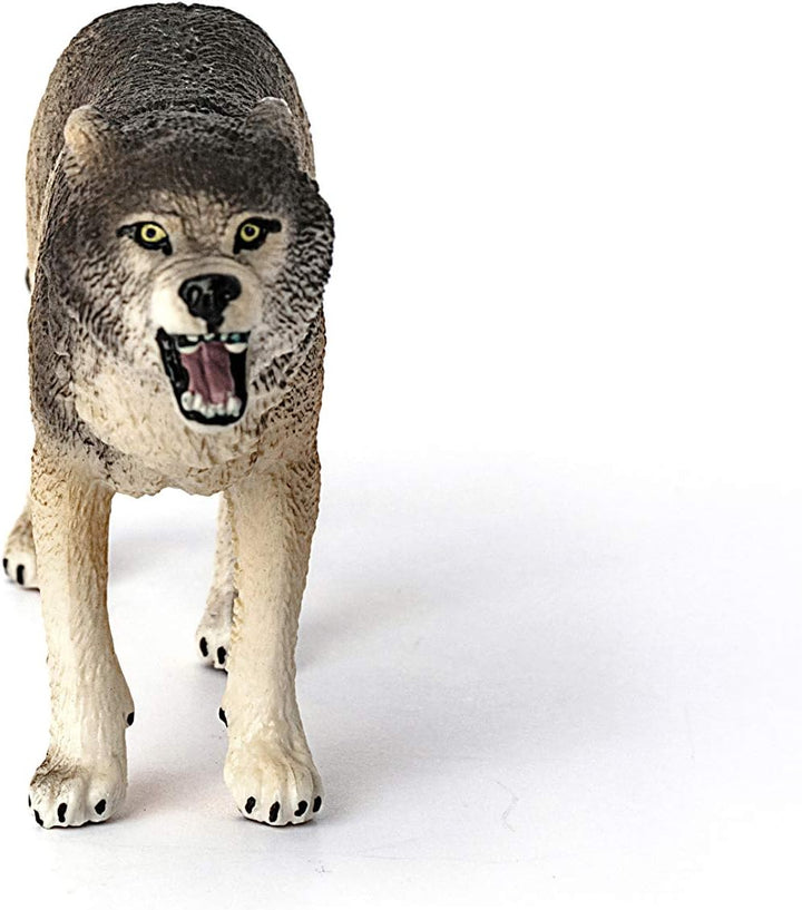 Figura Animales Lobo Pintado A Mano