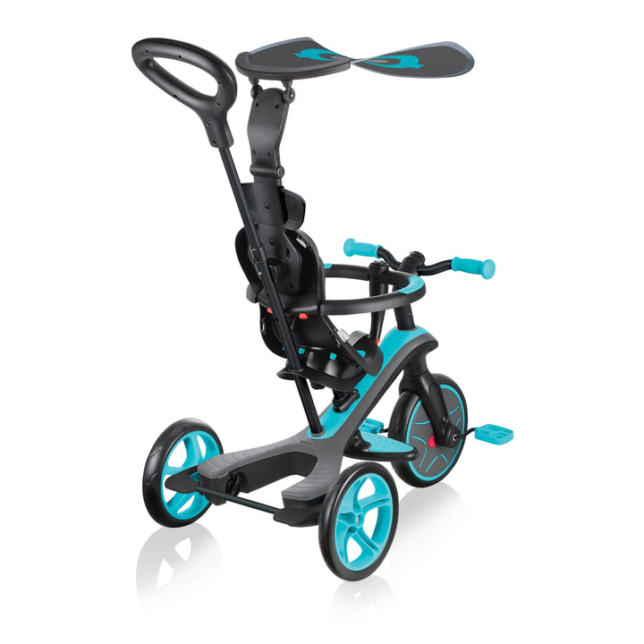 Triciclo y Bicicleta de Balance 4 en 1 azul para niños