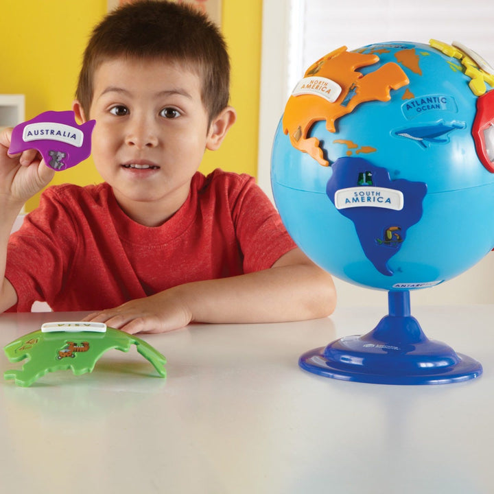 Juguete Rompecabezas Globo Terráqueo Para Niños