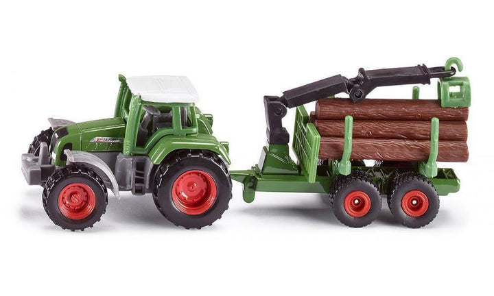 Tractor Y Carretilla A Escala Massey Ferguson Verde