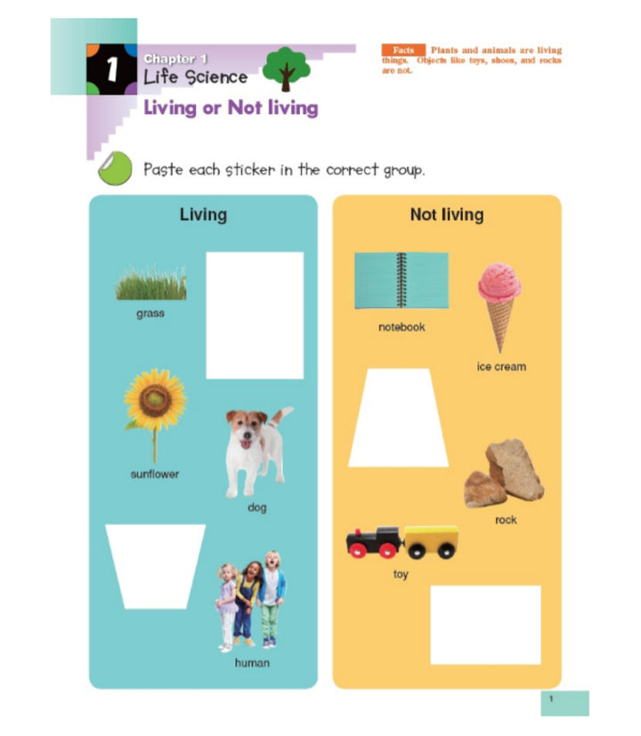 Libro Kumon Stickers De Ciencias Para Kinder En Ingles