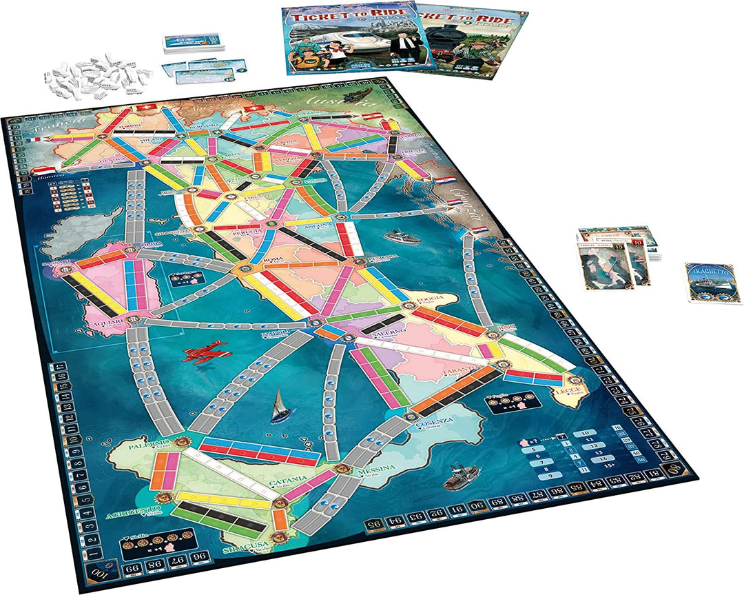 Juego De Mesa Aventureros Al Tren Italia Y Japon