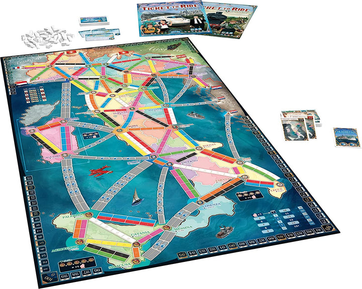 Juego De Mesa Aventureros Al Tren Italia Y Japon
