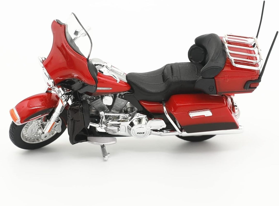 Moto A Escala 1:12 Harley Davidson Rojo Motos De Colección