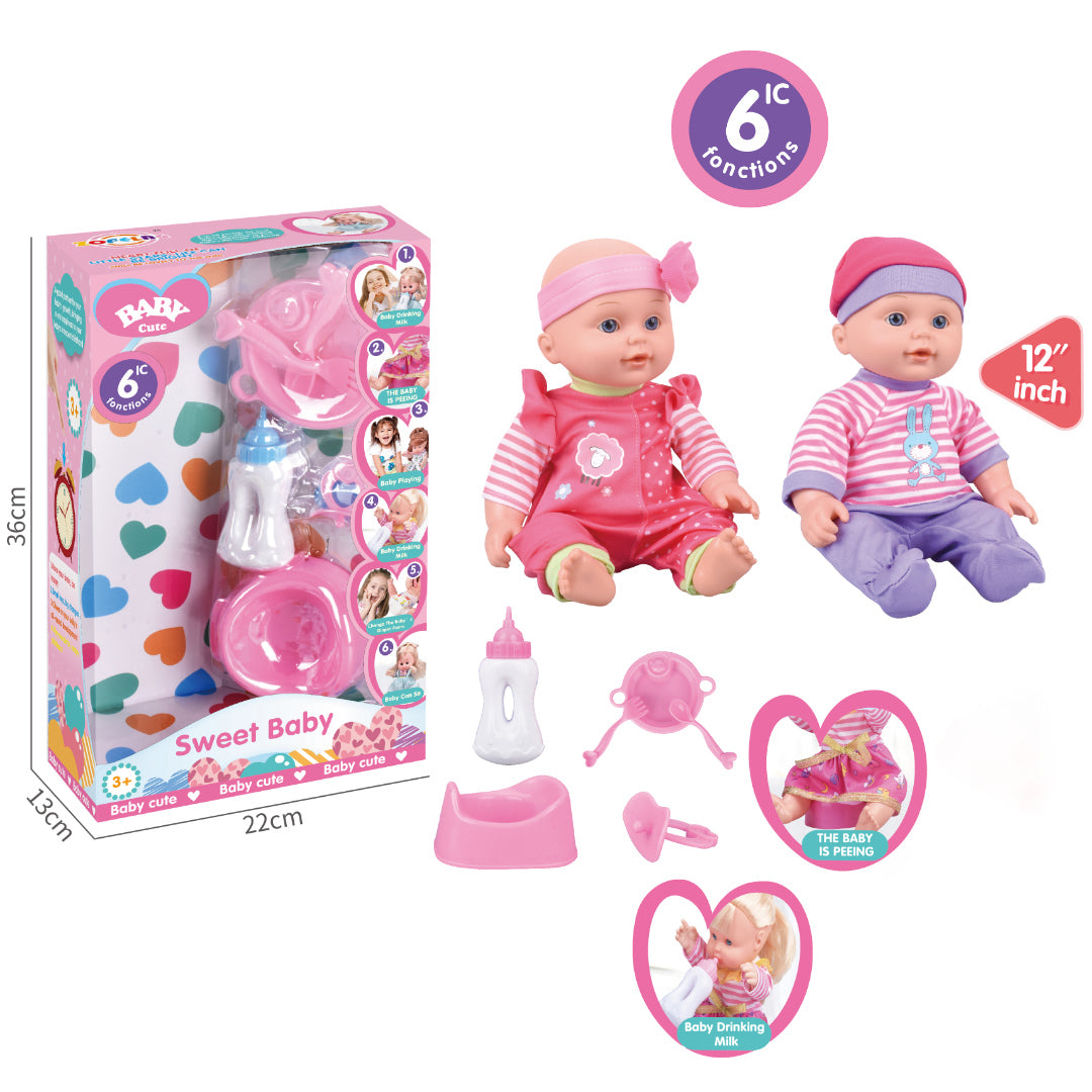 Set Mi Primer Muñeca Con Accesorios Y Sonido