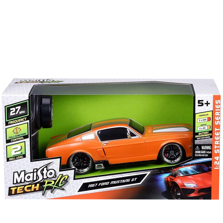 Carro A Control Remoto Ford Mustang Gt 1:24 Para Niños Adultos