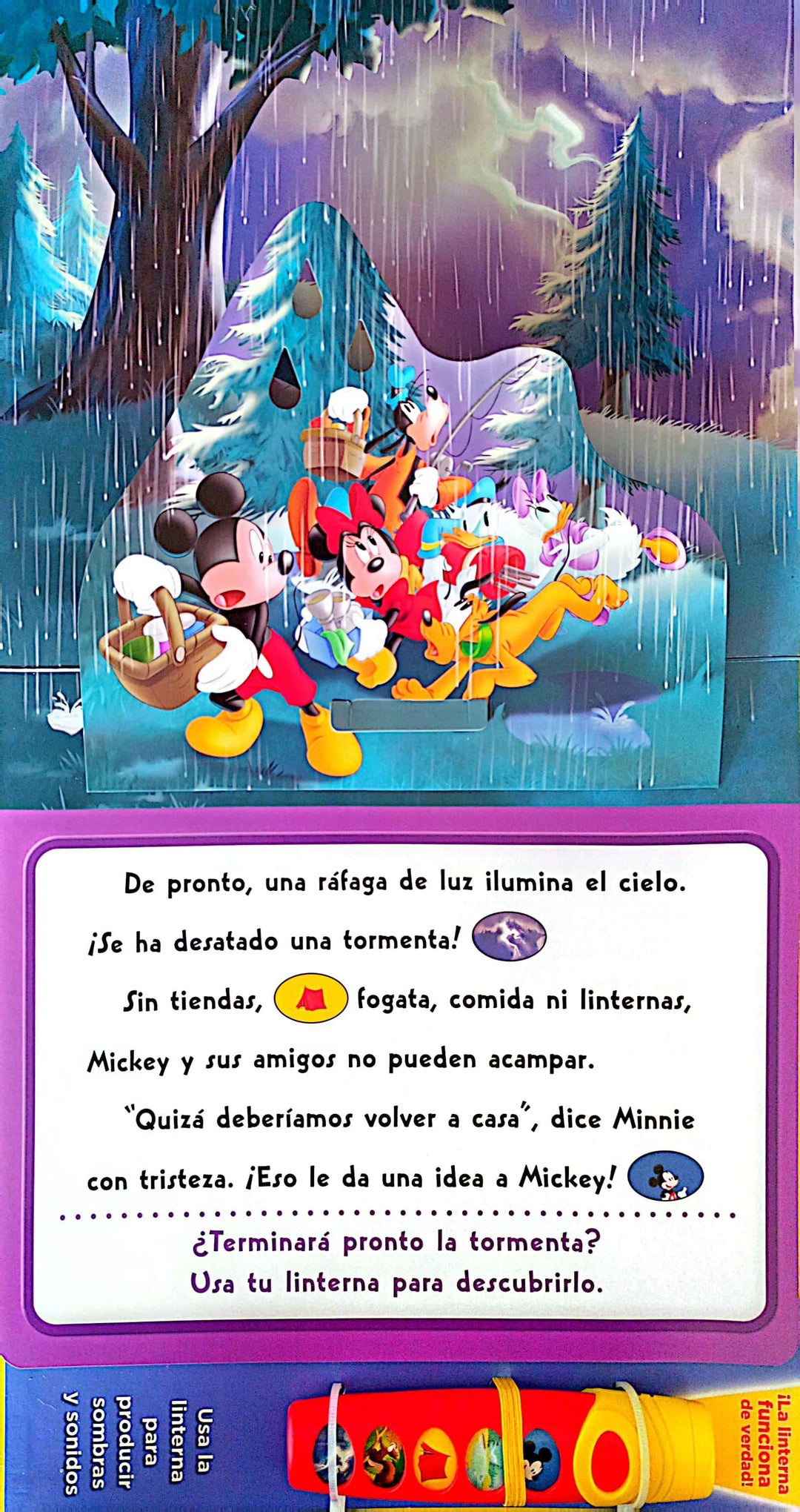 Libro Las Aventuras De Mickey Con Linterna Mágica