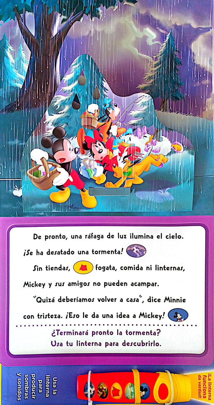 Libro Las Aventuras De Mickey Con Linterna Mágica