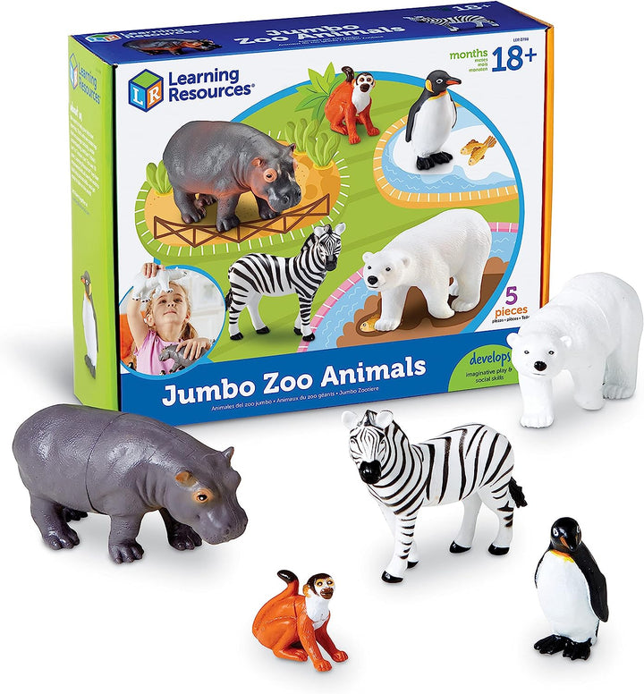 Set Animales Del Zoologico Jumbo Figuras Coleccionables