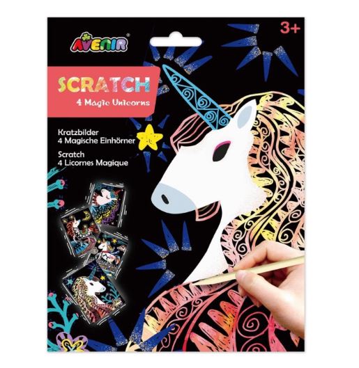 Set De Arte y Manualidades Para Raspar Unicornio