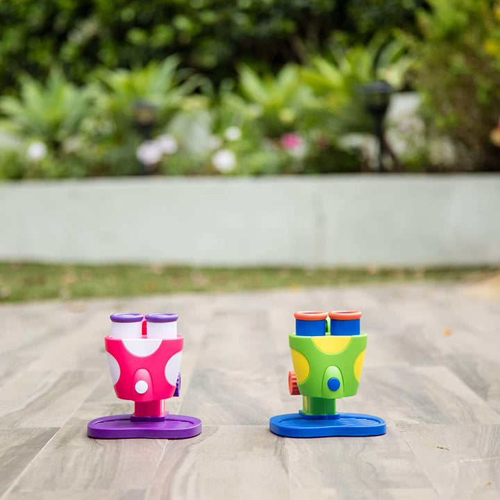 Juego Mi Primer Microscopio Rosado Con Luz Para Niños