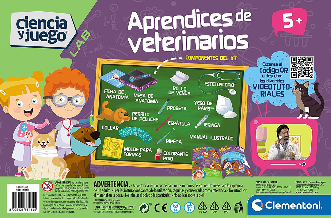 Juego Set De Doctor Veterinario Animales niños
