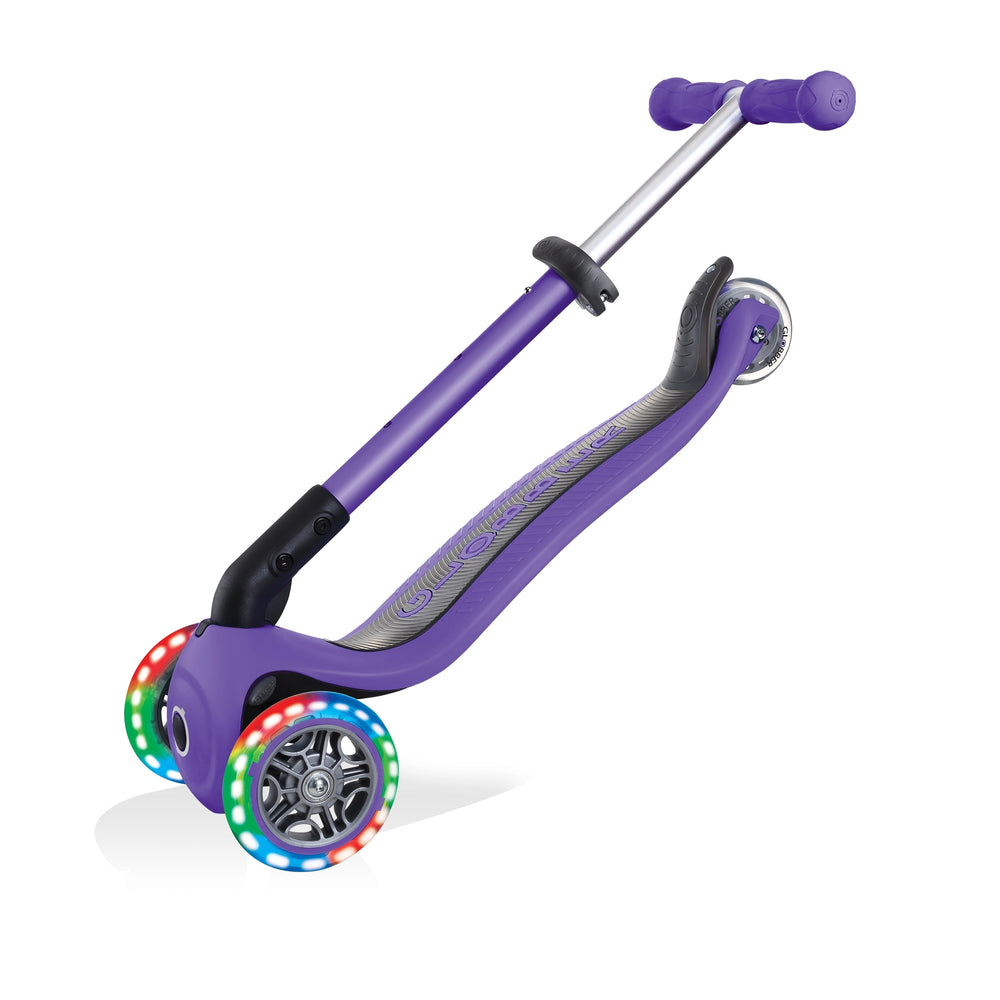Patineta Globber Junior Con Luces Morada