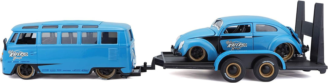 Carros Coleccion Volkswagen Van Samba/Beetle Escala 1/24