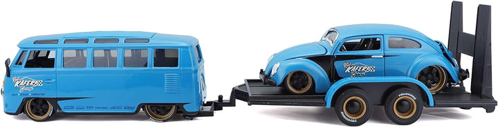 Carros Coleccion Volkswagen Van Samba/Beetle Escala 1/24