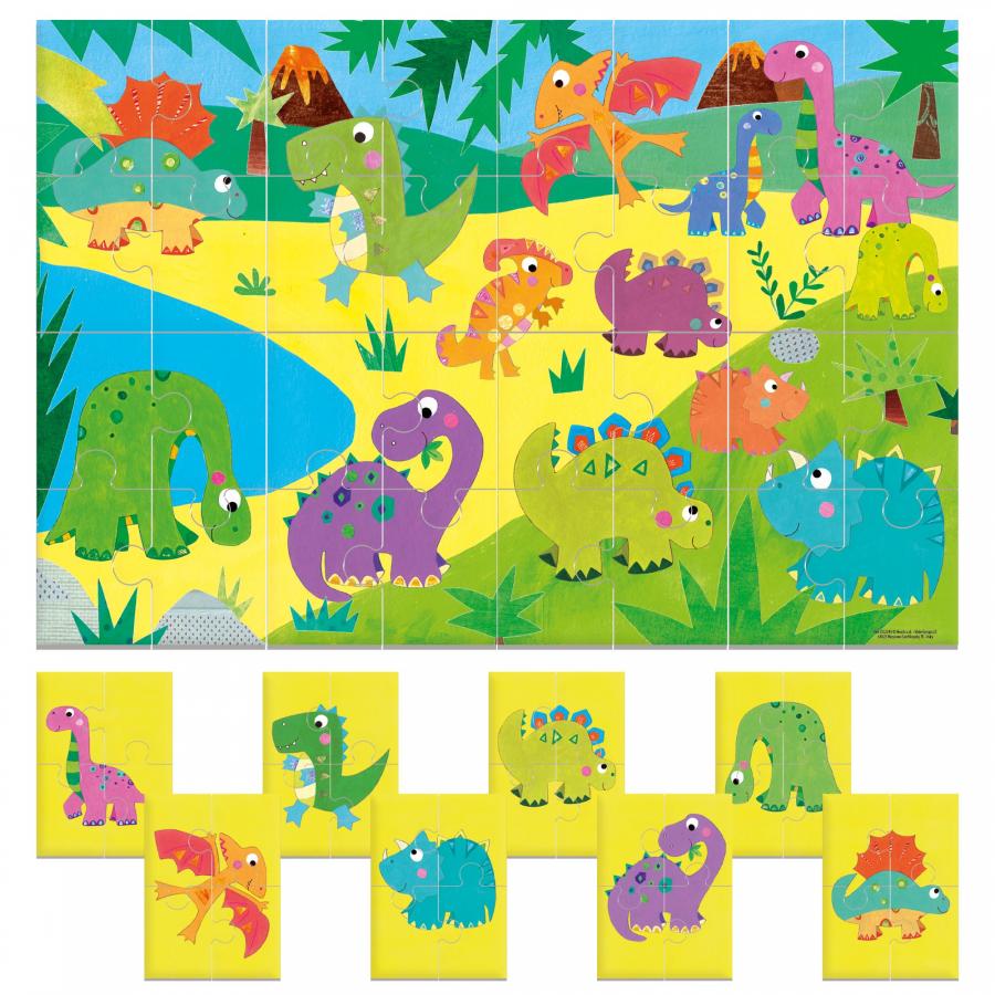 Rompecabezas Didactico Dinosaurios 8 En 1