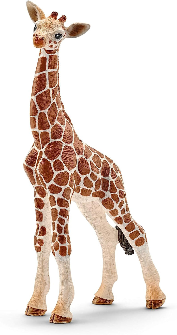 Figura Animales Cria De Jirafa Pintado A Mano
