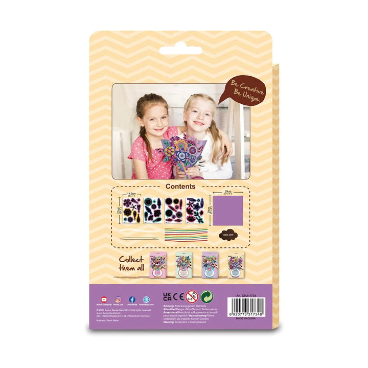 Set De Arte Marionetas Para Raspar Ramo De Flores