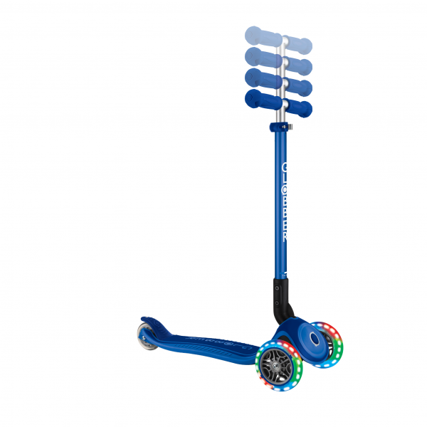 Patineta Globber Primo Plus Con Luces azul