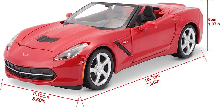 Carro Coleccionable Chevrolet Corvette Stingray Escala 1/24