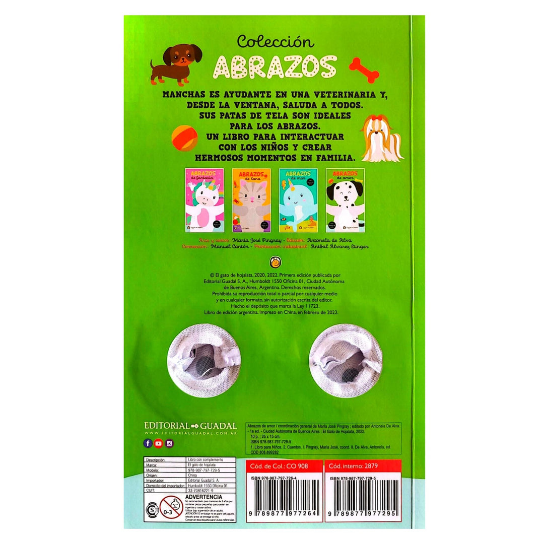 Libro Y Titere De Dedo Abrazos De Perro