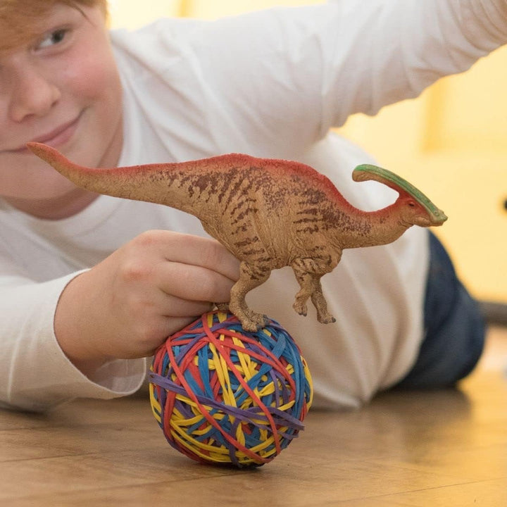 Figura Dinosaurios Parasaurolophus Pintado A Mano