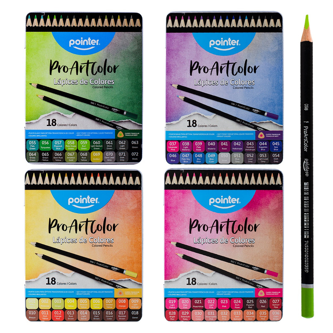 Caja Metalica De Colores Proartcolor 18un