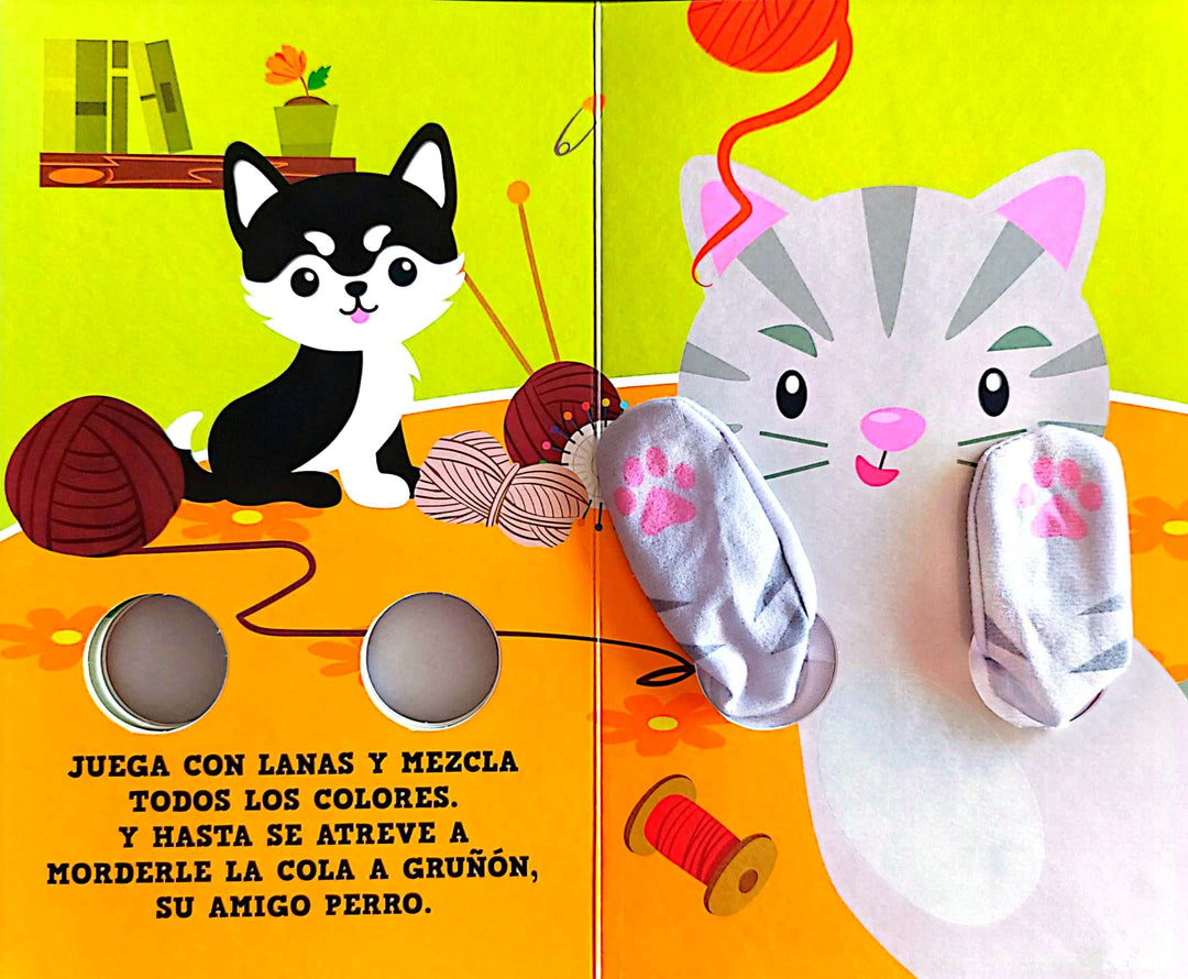 Libro Y Titere De Dedo Abrazos De Gato