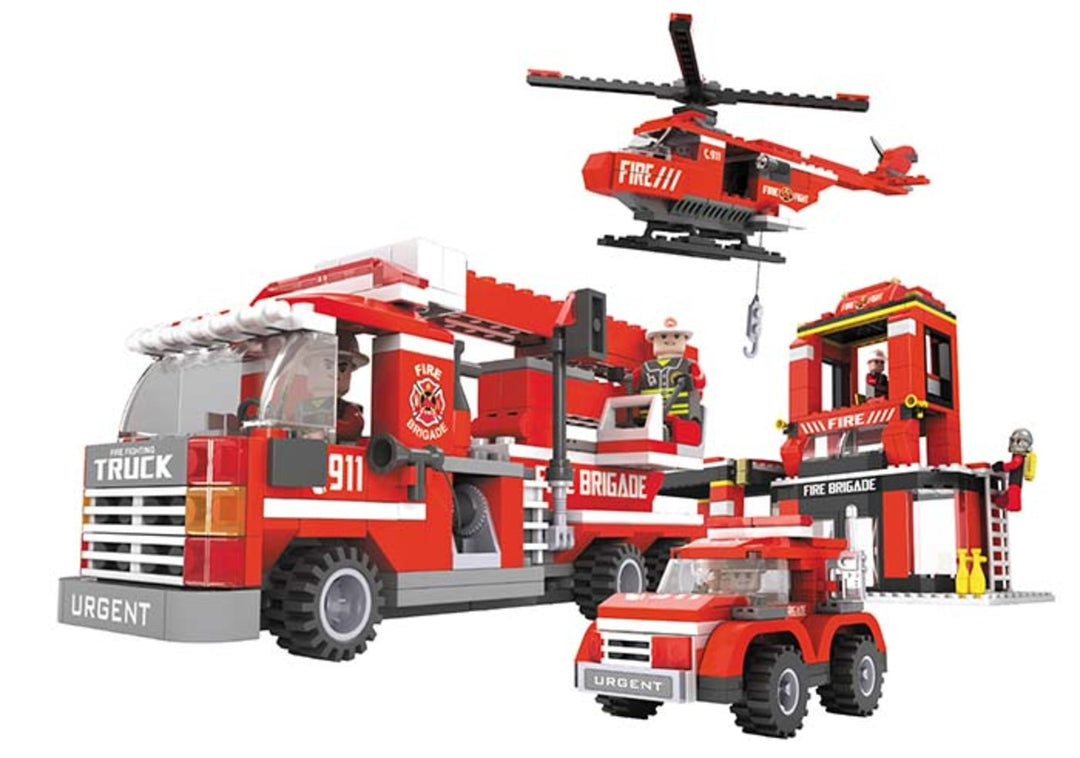 Juego De Construccion Tipo Lego Bomberos 679 Piezas