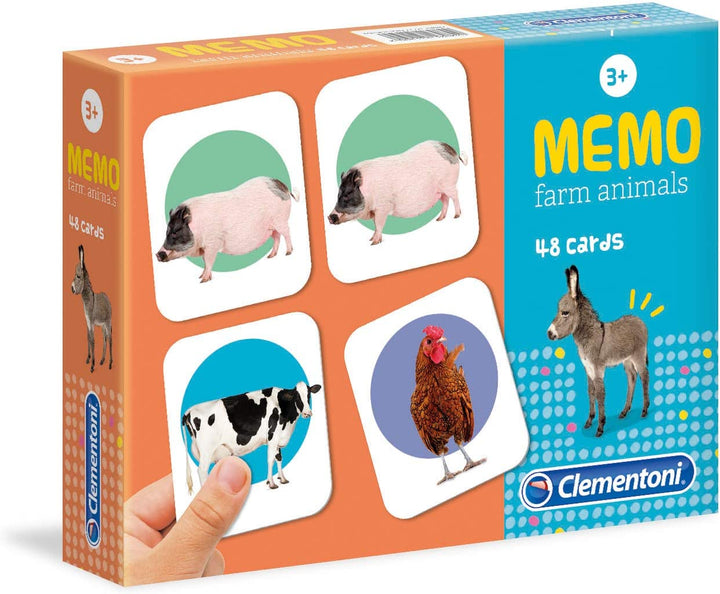 Juego De Mesa Memoria Animales De La Granja Para Niños