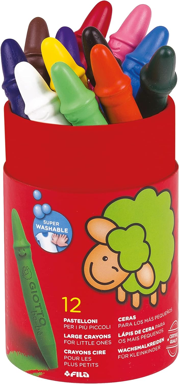 Set De 12 Crayolas Giotto Bebe Arte