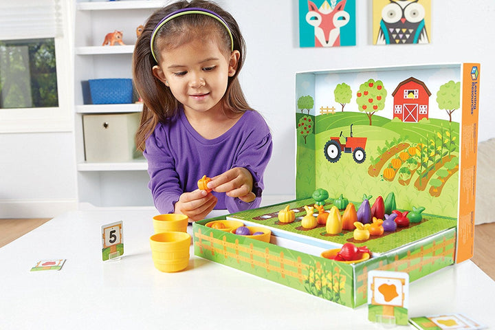 Juego de Clasificación Granja de Vegetales Para Niños