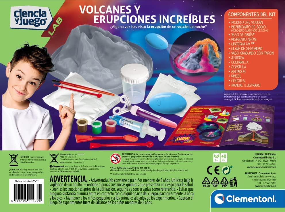Experimento Volcanes Y Reacciones Brillantes Niños