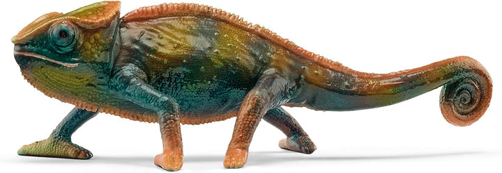 Figura Animales Camaleon Pintado A Mano