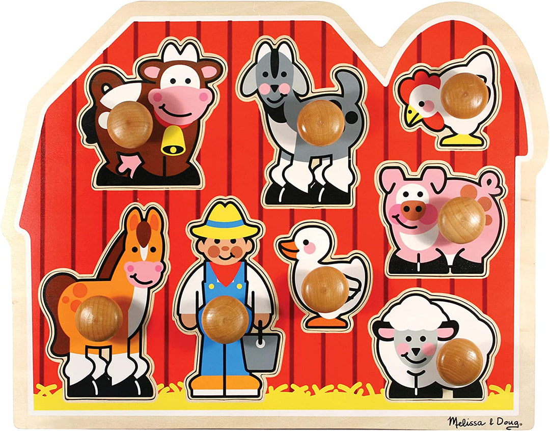 Rompecabezas Con Pin Animales De La Granja