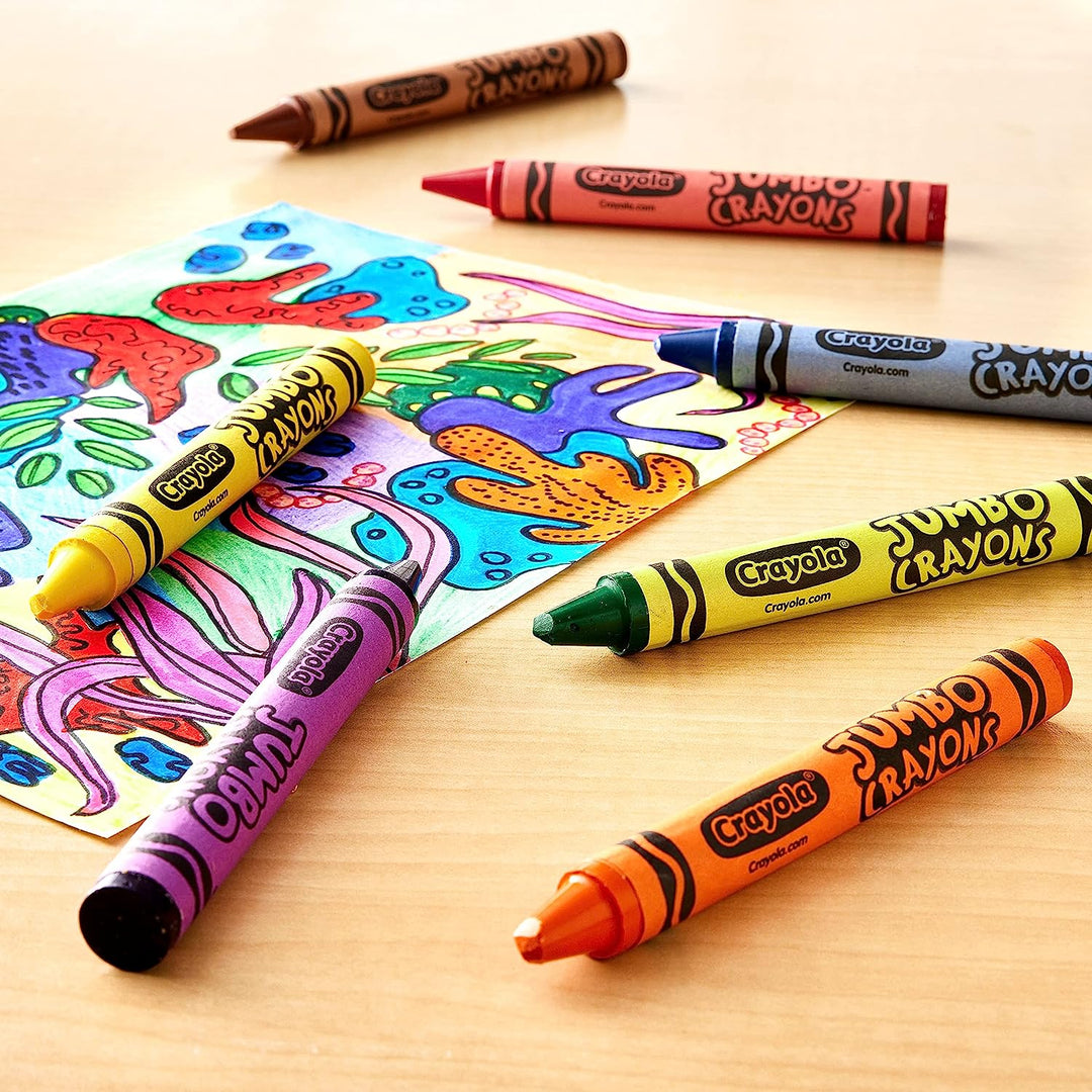 Caja De Crayones Gigantes Redondos 16Un