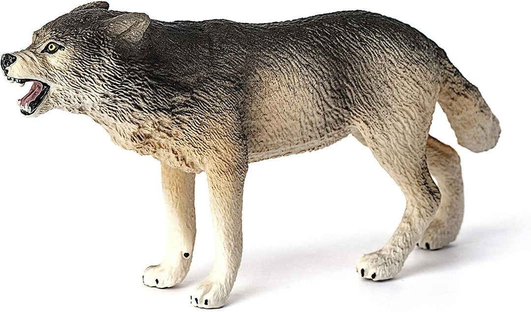 Figura Animales Lobo Pintado A Mano