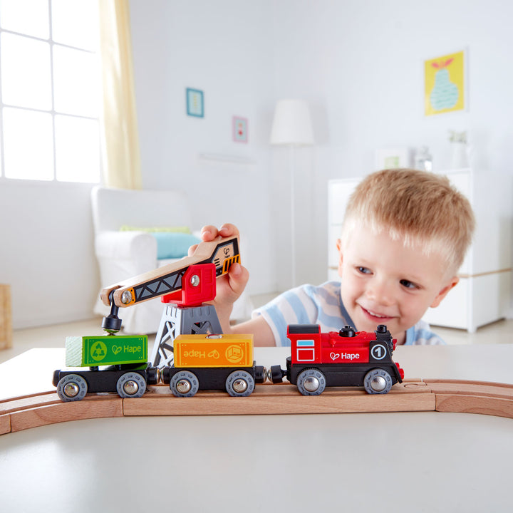 Pista Tren de Carga en Madera
