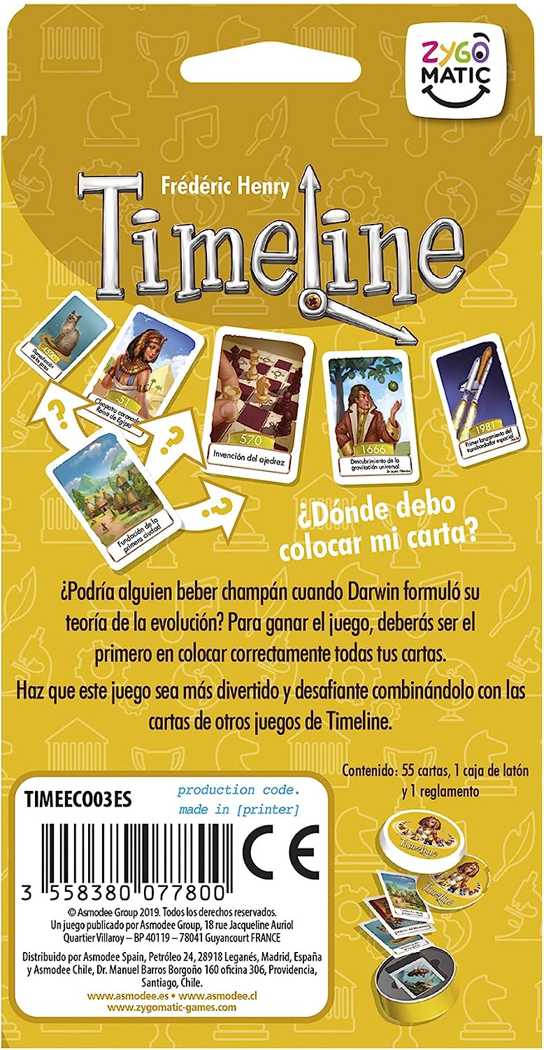 Juego De Mesa Timeline Clasico