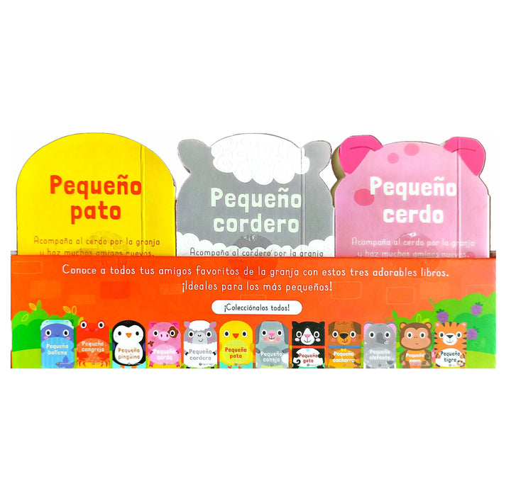 Set De Libros En La Granja Familia De Animales