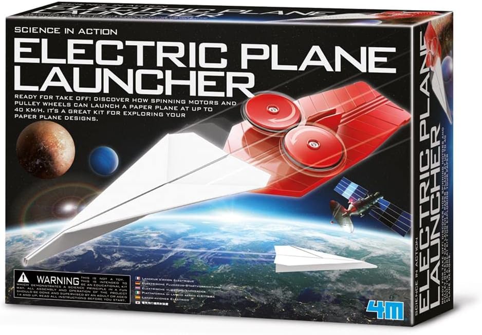 Experimento Lanzador De Aviones Eléctrico STEM