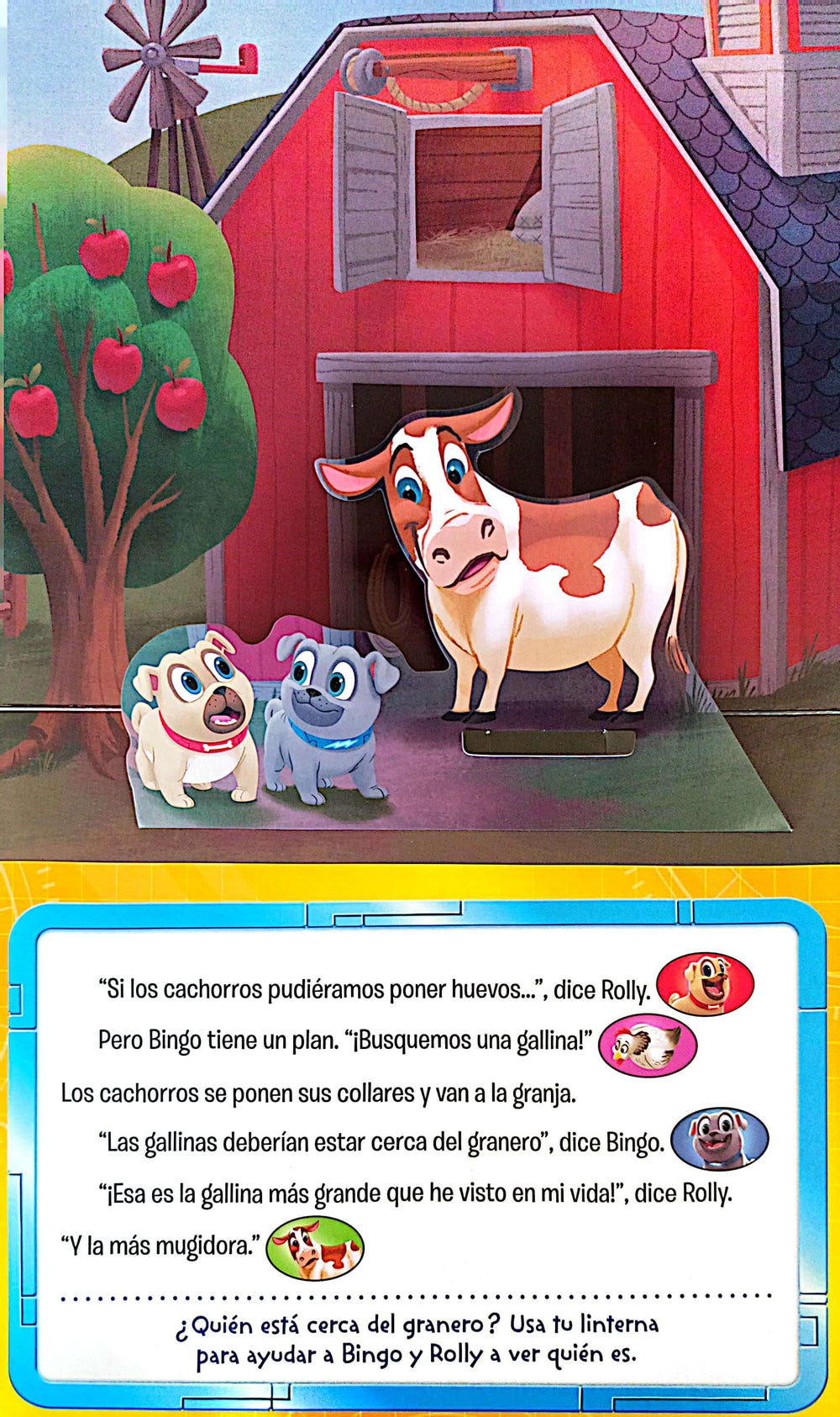 Libro En La Granja Con Puppy Dog Pals Linterna Mágica