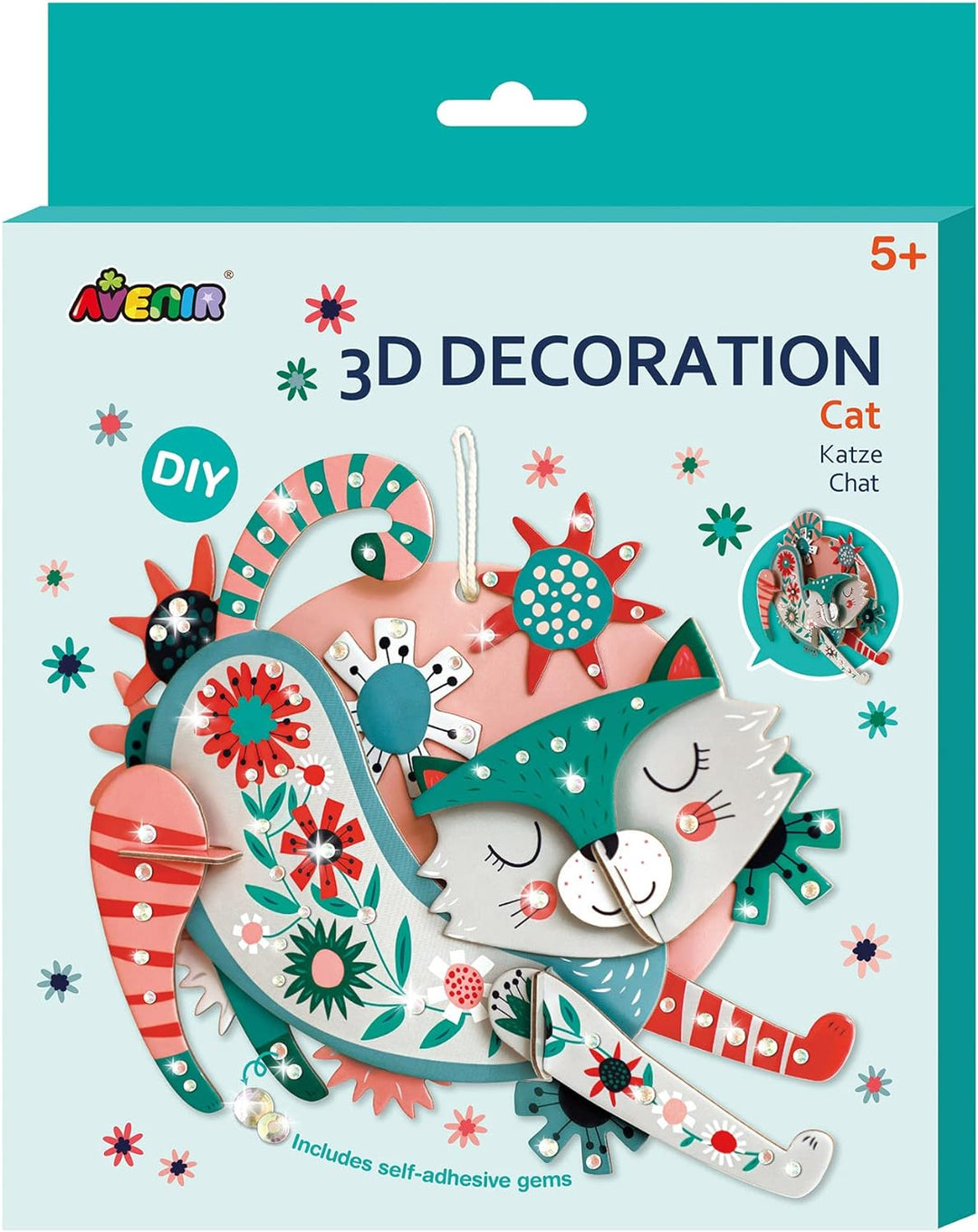 Set De Arte Y Manualidades Gato En 3D