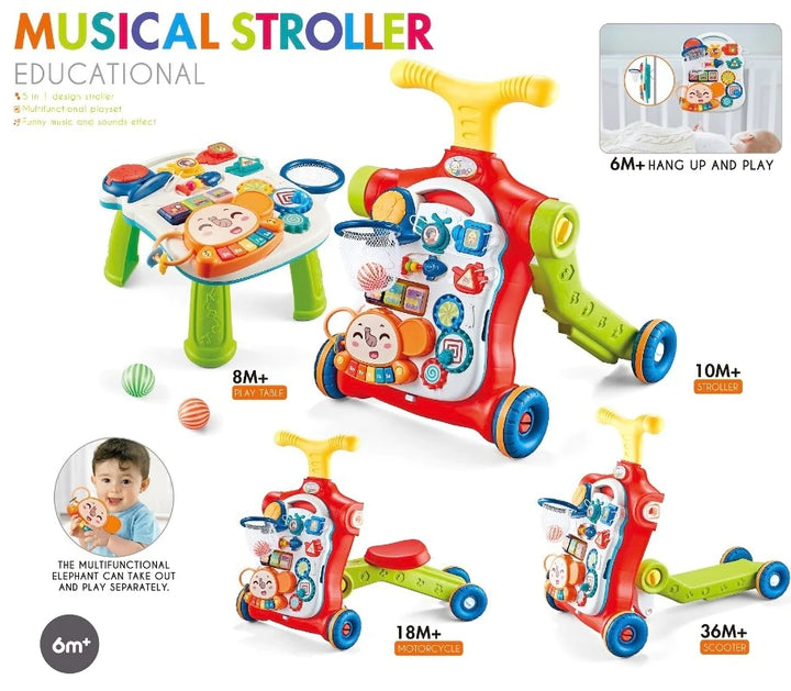 Andadera Didactica Musical  5 En 1 Para Bebe