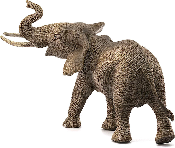 Figura Animales Elefante Africano Macho Pintado A Mano