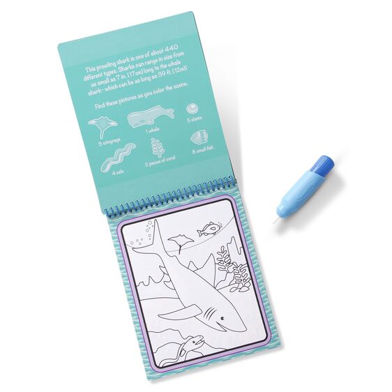 Libro para Pintar con Agua el Océano